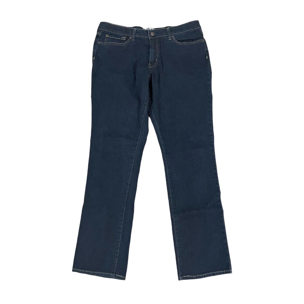 Signature Levi Straus & Co. Women's Dark Blue Mid-Rise Straight Jeans | Size 20M